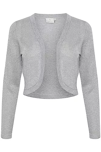KAFFE Strickjacken KAFFE Bolero KAankra Damen Bolero Festlich Jäckchen mit Langarm Kurze Strickjacke