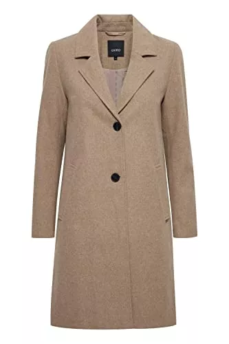 OXMO Mäntel OXMO OXNeta Damen Wintermantel Wollmantel Winterjacke gefüttert mit Reverskragen