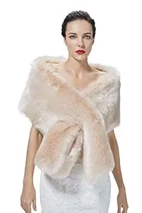 BEAUTELICATE Strickjacken BEAUTELICATE Kunstpelz Schal Stola Bolero Damen Brautschal Wrap Jacke Mantel Winter Hochzeit Gatsby 1920er Jahre Kostüm