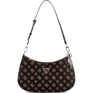 GUESS Taschen & Rucksäcke GUESS Noelle Top Zip Shoulder Bag Mocha Logo