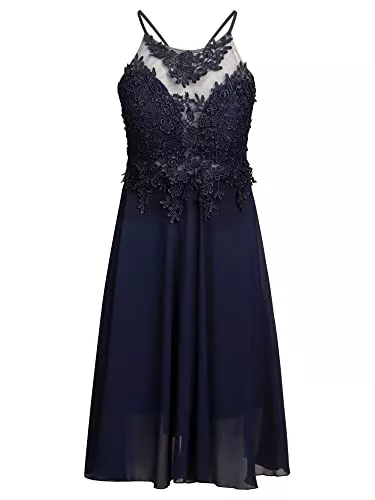 APART Fashion Abendkleider APART Fashion Damen Apart Cocktailkleid aus Chiffon, Mesh und Spitze Special Occasion Dress