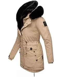 Navahoo Mäntel Navahoo Damen Warmer Winterparka mit doppelter Kunstpelz-Kapuze Sweety Deluxe XS-XXL