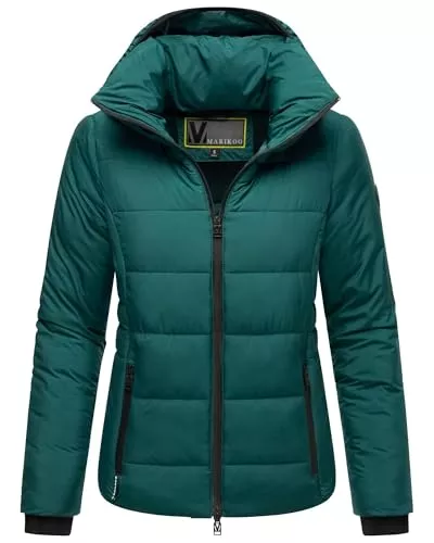 MARIKOO Jacken MARIKOO Damen Winterjacke (XS-6XL) - Steppjacke, hochstehender gefütterter Kragen, geringes Eigengewicht, Warme Jacke Frauen - N025