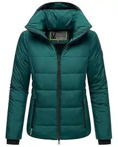 MARIKOO Jacken MARIKOO Damen Winterjacke (XS-6XL) - Steppjacke, hochstehender gefütterter Kragen, geringes Eigengewicht, Warme Jacke Frauen - N025