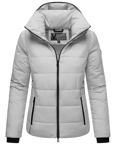 MARIKOO Jacken MARIKOO Basic Damen Steppjacke kurz mit Kapuze Radaa 16 XS-6XL