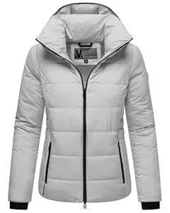 MARIKOO Jacken MARIKOO Basic Damen Steppjacke kurz mit Kapuze Radaa 16 XS-6XL