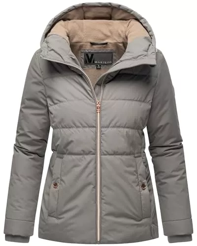 MARIKOO Jacken MARIKOO Damen Winterjacke warme Steppjacke aus recyceltem Material mit Kapuze Alemee 16 XS-3XL