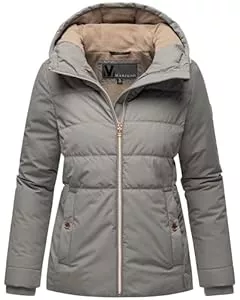 MARIKOO Jacken MARIKOO Damen Winterjacke warme Steppjacke aus recyceltem Material mit Kapuze Alemee 16 XS-3XL