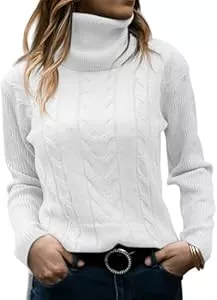 TrendiMax Pullover & Strickmode TrendiMax Pullover Damen Rollkragen Herbst Winter Strickpullover Cable Knit Langarm Rolli Pullover Elegant Weich Sweater Tops