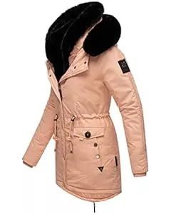 Navahoo Jacken Navahoo Damen Warmer Winterparka mit doppelter Kunstpelz-Kapuze Sweety Deluxe XS-XXL