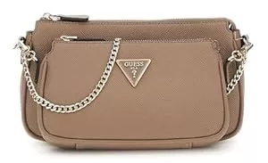 GUESS Taschen & Rucksäcke GUESS Noelle Double Pouch Crossbody Dark Taupe