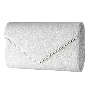 Shengxi Taschen & Rucksäcke Shengxi Damen Abendtasche Clutch Funkeln Abendtasche mit Abnehmbarer Kette Elegante Envelope Tasche Schultertaschen Kettentasche Umhängetasche Pailletten Handtasche für Party Abschlussball