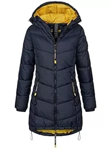 Sublevel Mäntel Sublevel Damen Jacke Steppmantel LSL-412 mit gefütterter Kapuze