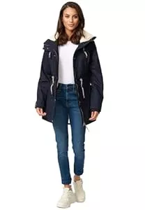 Navahoo Jacken Navahoo Damen Winterjacke mit Teddyfell Winter Jacke warm gefüttert B991