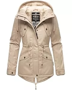 MARIKOO Jacken MARIKOO Damen warme Winterjacke mit kuscheliger Verstellbarer Kapuze Manolya XS-5XL