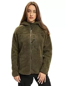 Brandit Jacken Brandit TEDDYFLEECE JACKE MIT KAPUZE DAMEN WINTERJACKE JAGD OUTDOOR FLEECEJACKE