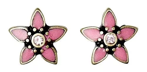 PILGRIM Schmuck Pilgrim Jewelry Damen-Ohrstecker aus der Serie Spring mood vergoldet flamingo 0.8 cm 221310803