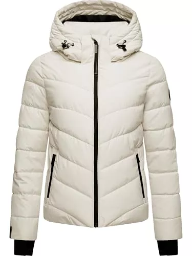 MARIKOO Jacken MARIKOO Damen Winterjacke warme Steppjacke mit Abnehmbarer Kapuze Samuiaa XVI XS-3XL