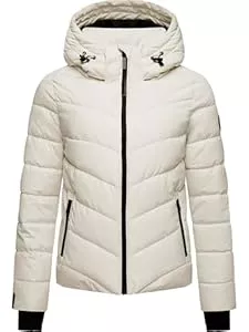 MARIKOO Jacken MARIKOO Damen Winterjacke warme Steppjacke mit Abnehmbarer Kapuze Samuiaa XVI XS-3XL