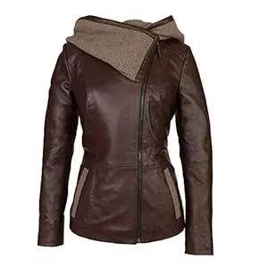 Zerimar Jacken Zerimar Jacken Damen | Elegante Lederjacke | Jacken Damen Leder | Lederjacke Damen | Jacke Mantel Leder Damen | Damen Lederjacke