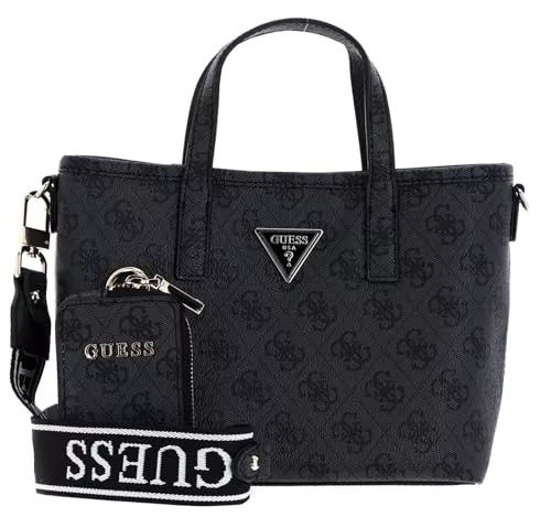 GUESS Taschen & Rucksäcke Guess GUESS Latona Mini Tote Coal Logo