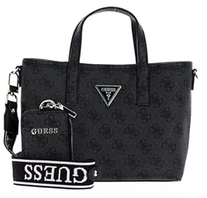 GUESS Taschen & Rucksäcke Guess GUESS Latona Mini Tote Coal Logo