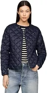 Tommy Hilfiger Jacken Tommy Hilfiger Damen Steppjacke Down Quilted Collarless mit Knopfleiste