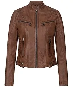 Rock Creek Jacken Rock Creek Damen Lederjacke echt Leder Jacke D-481