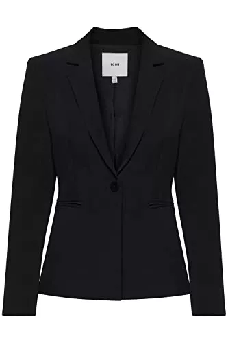 ICHI Blazer ICHI IHLEXI BL Damen Blazer Kurzblazer Jacke EIN-Knopf-Blazer mit Stretch und Reverskragen