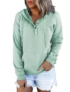 Eniloyal Kapuzenpullover Eniloyal Kapuzenpullover Damen Hoodie Sweatshirt mit Kapuze Pullover Pulli Herbst Langarm Oberteile Sweater Kapuzenshirt