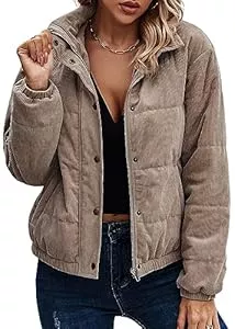 ASOMI Jacken ASOMI Jacke Damen Kuschelige Fleecejacke Übergangsjacke Gefüttert Langarm Reißverschluss Herbst-Wintermantel mit Taschen