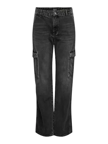 ONLY Jeans ONLY Female Straight-Fit Jeans ONLJUNE Hohe Taille Gerade geschnitten Jeans
