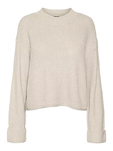 VERO MODA Pullover & Strickmode VERO MODA Damen Vmsayla Fold Ls O-Neck Boo Pullover