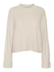 VERO MODA Pullover & Strickmode VERO MODA Damen Vmsayla Fold Ls O-Neck Boo Pullover