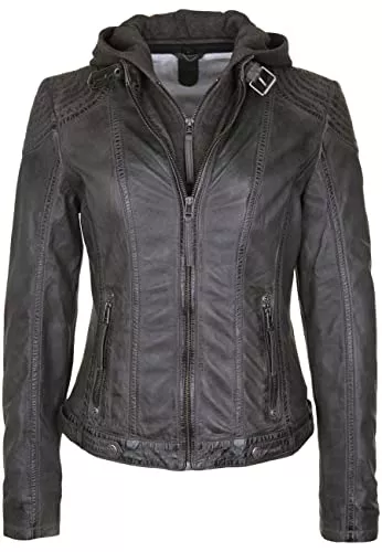 Gipsy Jacken Gipsy Cacey Frauen Lederjacke schwarz Basics, Biker, Casual Wear