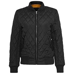 Urban Classics Jacken Urban Classics Damen Diamond Quilt Nylon Jacket Jacke