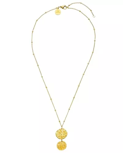 Purelei Schmuck Purelei® Malihini Coin Kette Damen – Halskette Damen aus langlebigem Edelstahl – Wasserfeste Kette mit Anhänger – 40-45 cm Länge verstellbar – Halskette für deinen individuellen Look