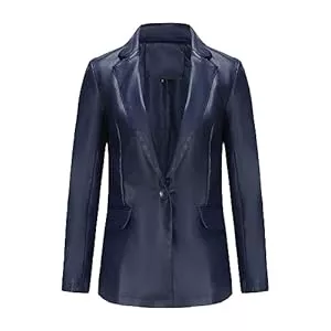 Generisch Jacken Generisch Casual Damen Lederjacke Echt Leder Damenjacke Cool Stylisch Vintage Sportlich Und Slim Fit Jacke Für Frauen Leather Jacket Trenchcoat Damen Kurz