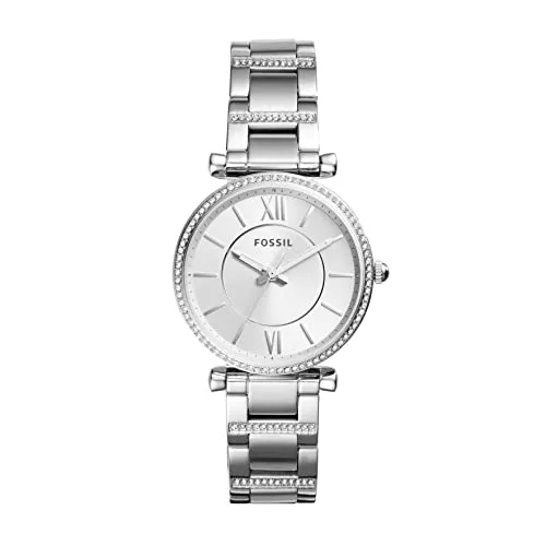 Fossil Uhren Fossil Damen Analog Quarz Uhr mit Edelstahl Armband