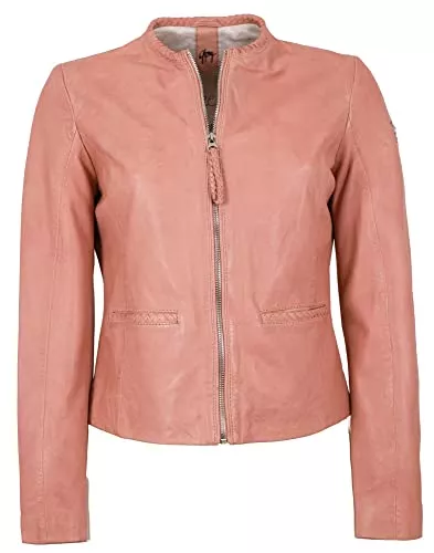 Gipsy Jacken Gipsy - Damen Echtleder Lederjacke Lammnappa Rose pflanzlich gegerbt