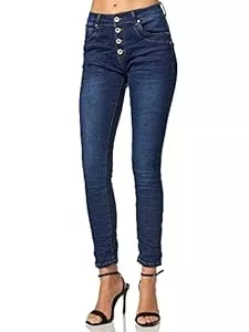 Elara Jeans Elara Damen Jeans Baggy Chunkyrayan