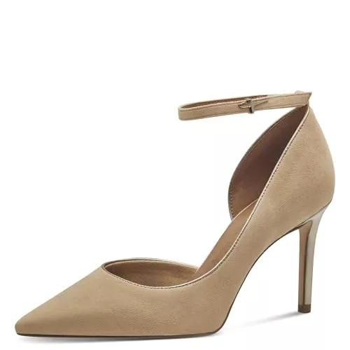 Tamaris High Heels Tamaris Damen Pumps Leder Fesselriemen spitz Stiletto Pfennigabsatz 1-22438-44