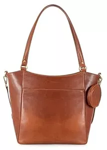 Marc Peter Taschen & Rucksäcke Marc Peter Santorini Handtasche Damen I Damenhandtasche aus Nappaleder I Vintage Umhängetasche I Schultertasche