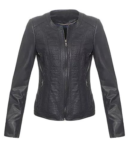 Hollert Jacken Hollert German Leather Fashion Lederjacke - PATI Damen Echtleder Jacke Bikerjacke Übergangsjacke Lammnappa Leder