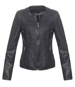 Hollert Jacken Hollert German Leather Fashion Lederjacke - PATI Damen Echtleder Jacke Bikerjacke Übergangsjacke Lammnappa Leder