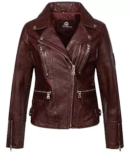 Rock Creek Jacken Rock Creek Damen Lederjacke echt Leder Jacke D-490