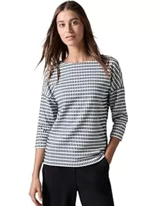 Cecil Langarmshirts Cecil Damen Strukturshirt