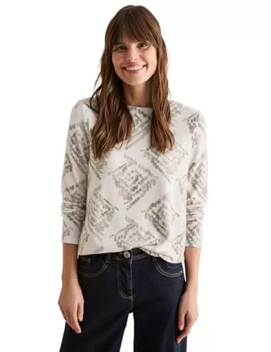 Cecil Langarmblusen Cecil Damen Kuscheliges Print-Shirt