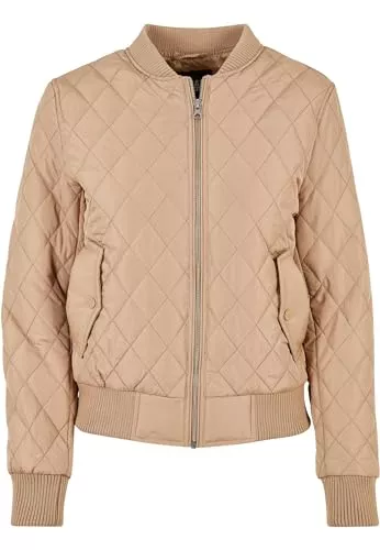 Urban Classics Jacken Urban Classics Damen Ladies Diamond Quilt Nylon Jacket Jacke