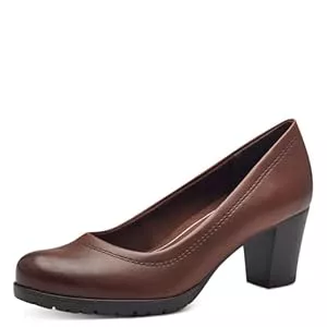 Jana High Heels Jana Damen Pumps mit Blockabsatz Vegan